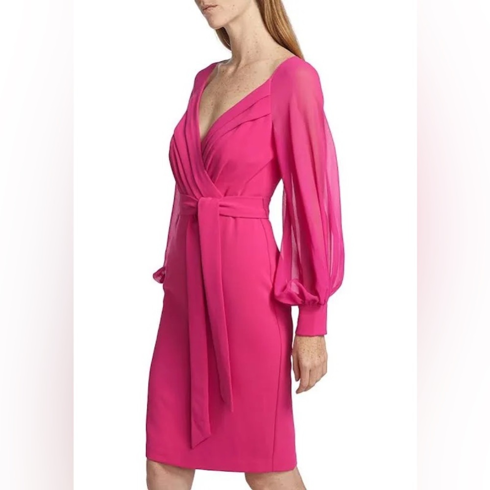 NWT Badgley Mischka Crepe Dress 4